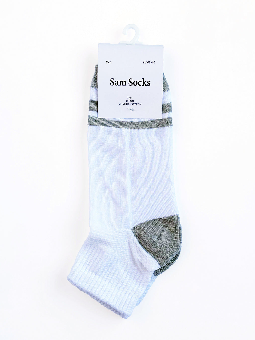 Men Set Of 3 Half Terry L-Shape Sport Socks White-Black-Grey – Sam Socks